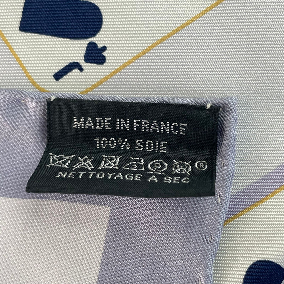 hermes purple scarf condition details