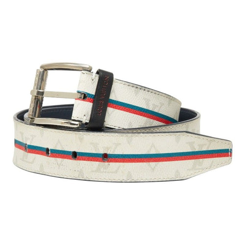 louis vuitton mp166 grey / navy belt