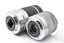 sony f55-210 mirrorless camera markings and labels