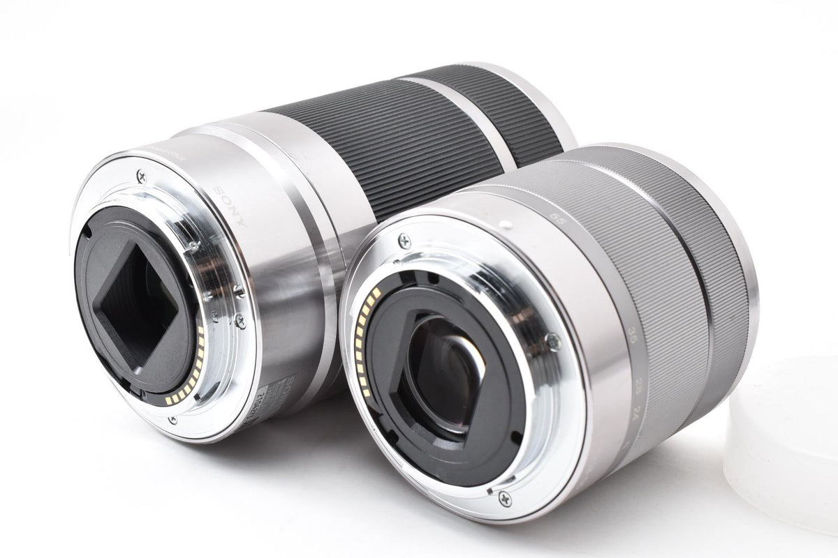 sony f55-210 mirrorless camera markings and labels