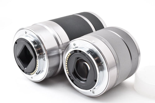sony f55-210 mirrorless camera markings and labels