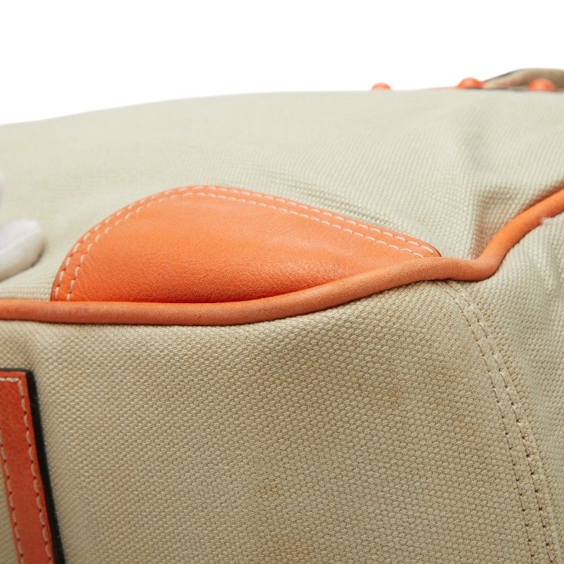 loewe beige / orange tote bag condition details