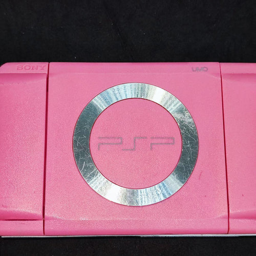sony psp-1000 pink handheld console markings and labels