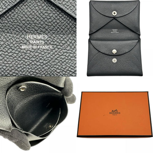 hermes card holder markings and labels