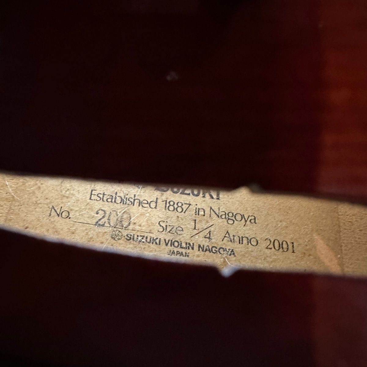 suzuki no.200 string instrument condition details