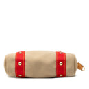louis vuitton m40038 beige tote bag rear view