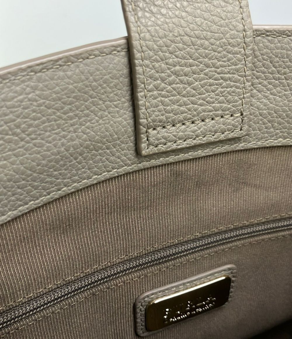 furla grey tote bag interior details