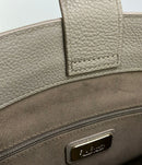 furla grey tote bag interior details