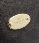 coach pink tote bag interior details