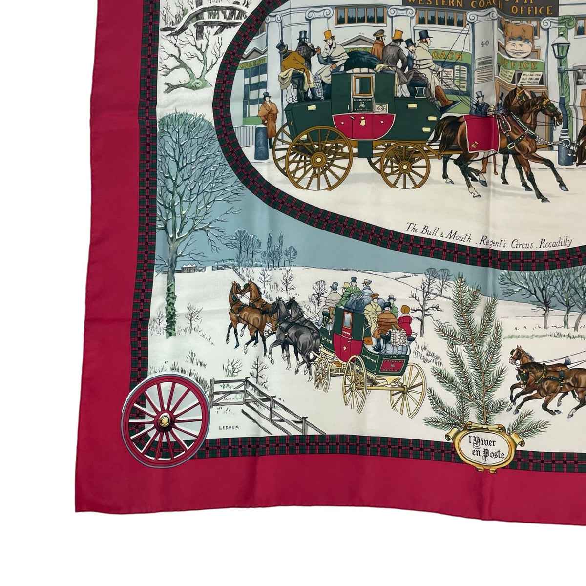 hermes scarf side view