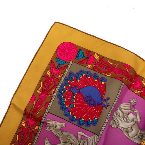 hermes pink scarf side view