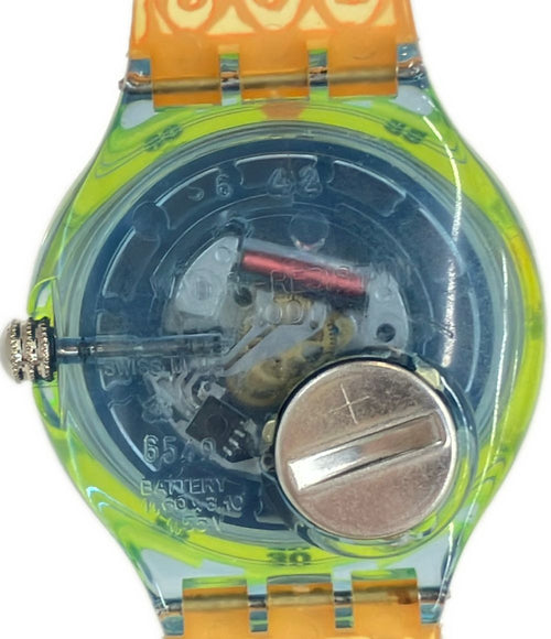 swatch watch side view