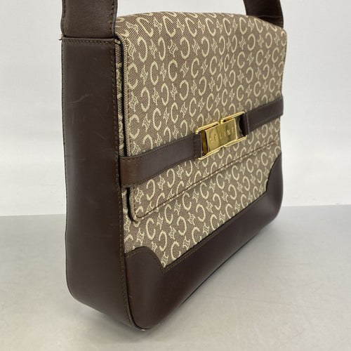 celine beige shoulder bag front view