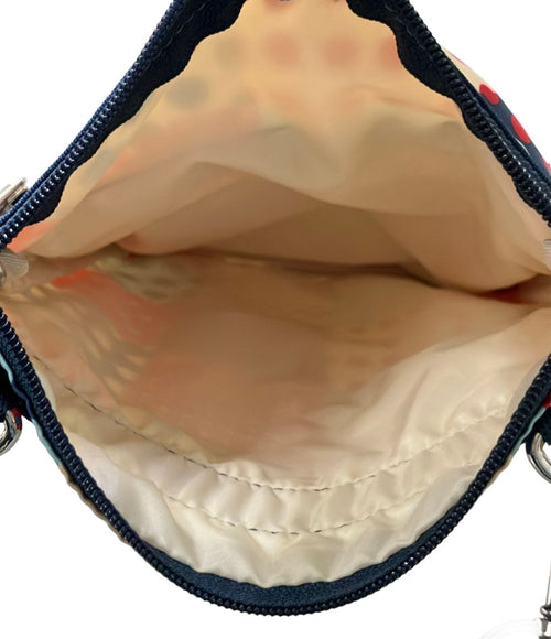lesportsac navy shoulder bag accessories included