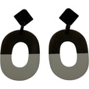 hermes grey earrings