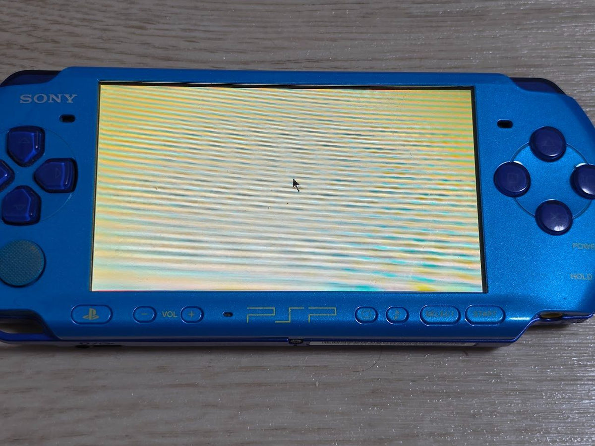 sony psp-3000 handheld console markings and labels