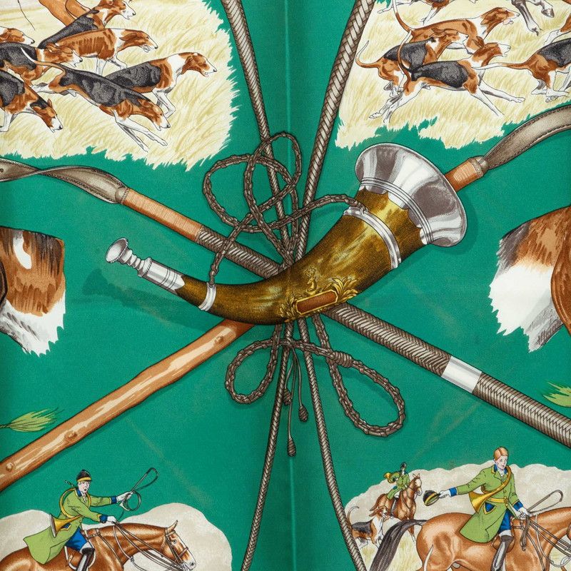 hermes scarf front view
