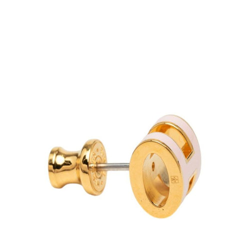 hermes pink earrings rear view