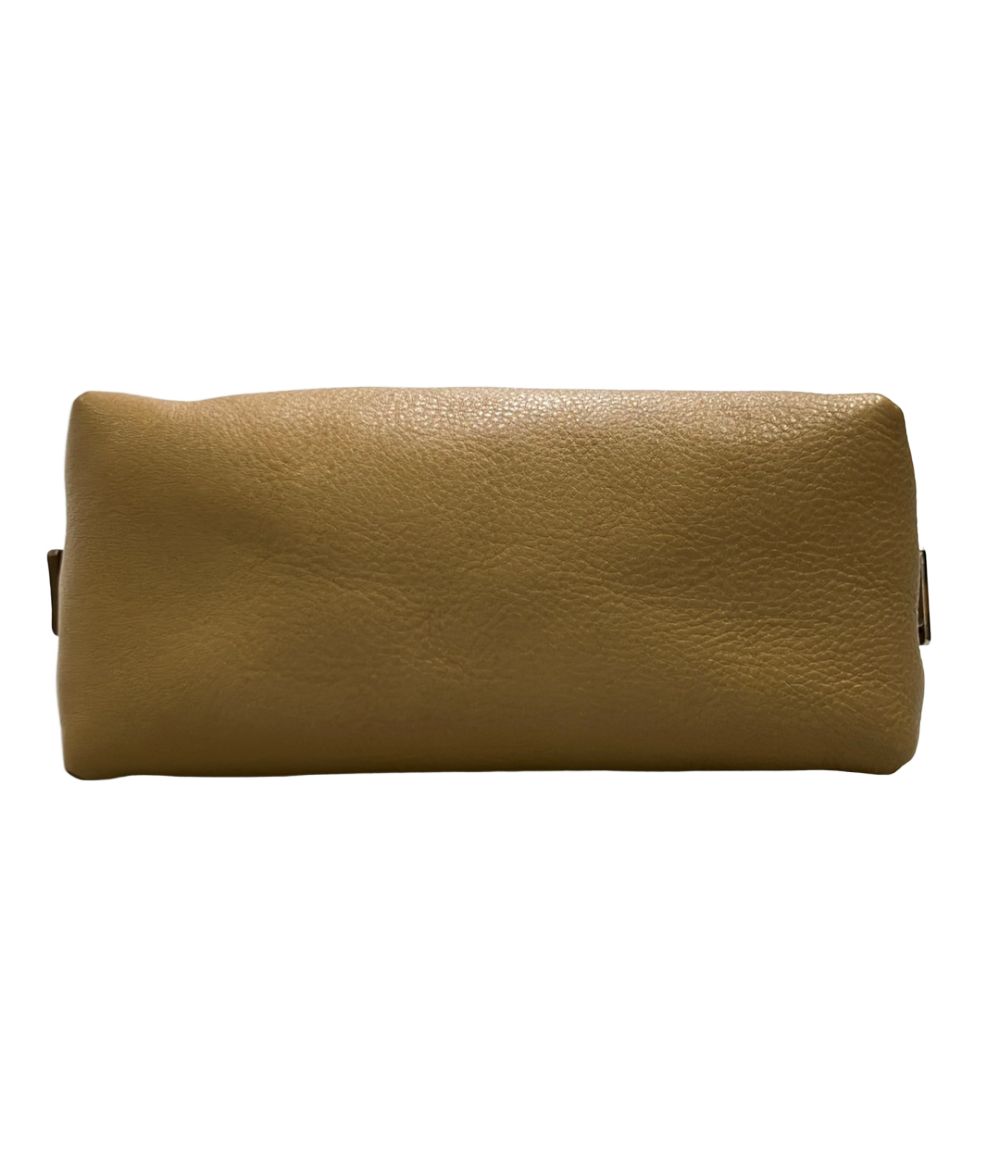 hirofu beige shoulder bag side view