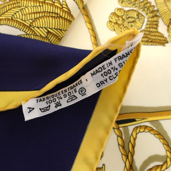 hermes scarf markings and labels
