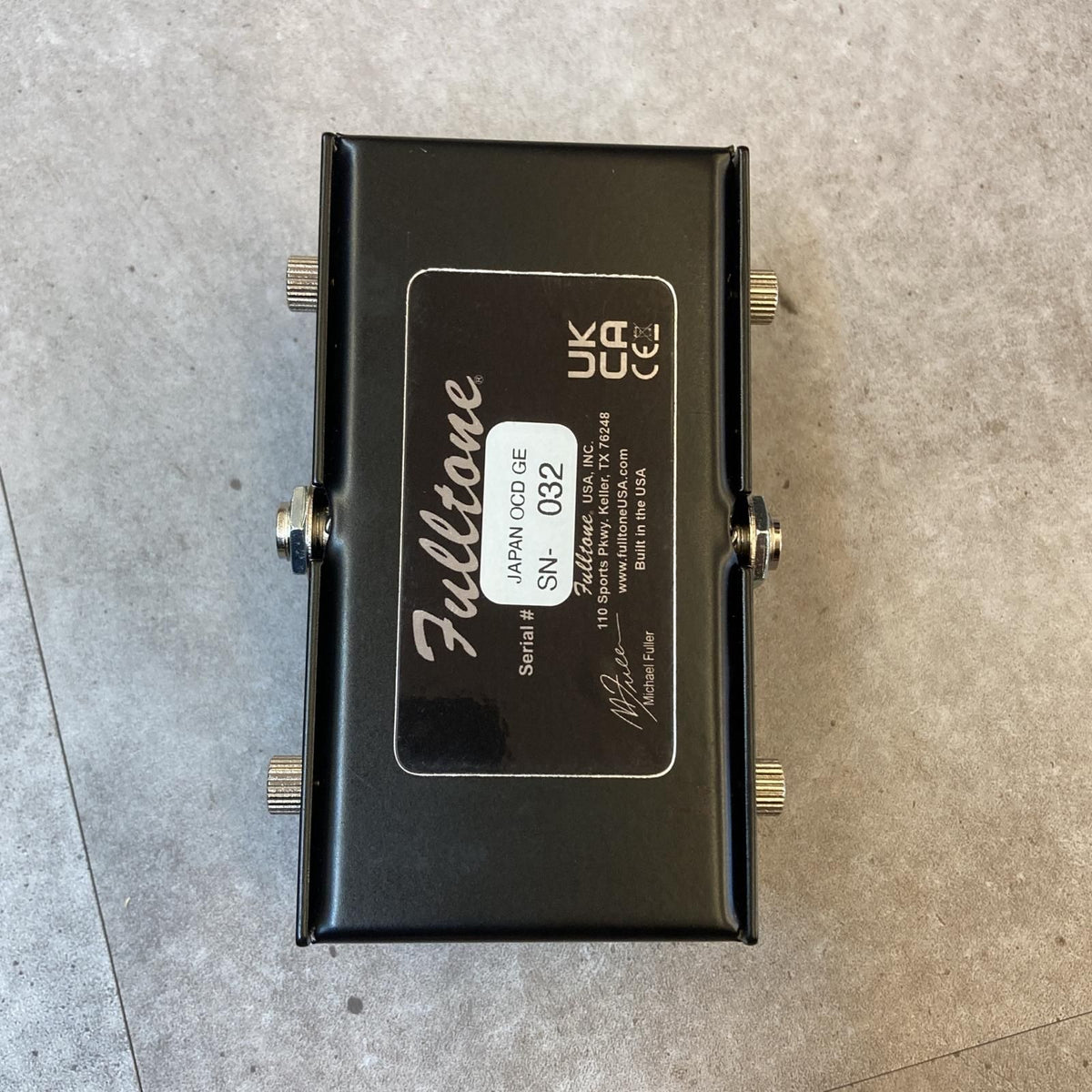 guitar effector front view