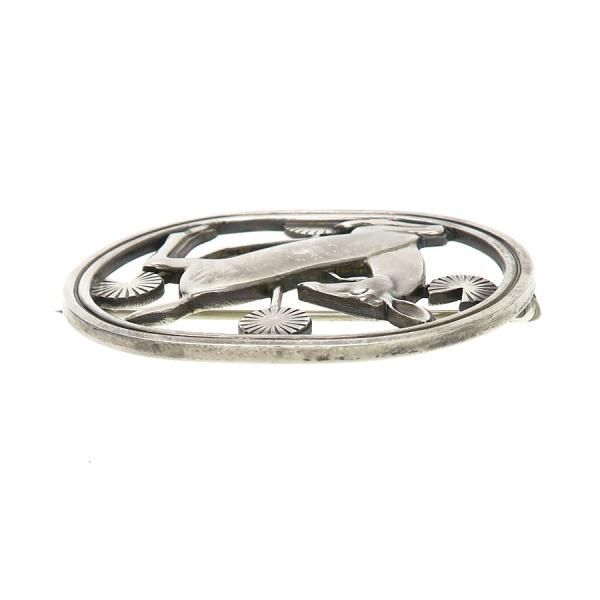 georg jensen 256 brooch rear view