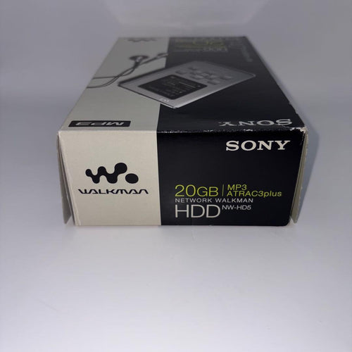 sony nw-hd5 digital audio player markings and labels