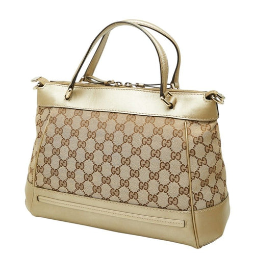 gucci beige handbag front view