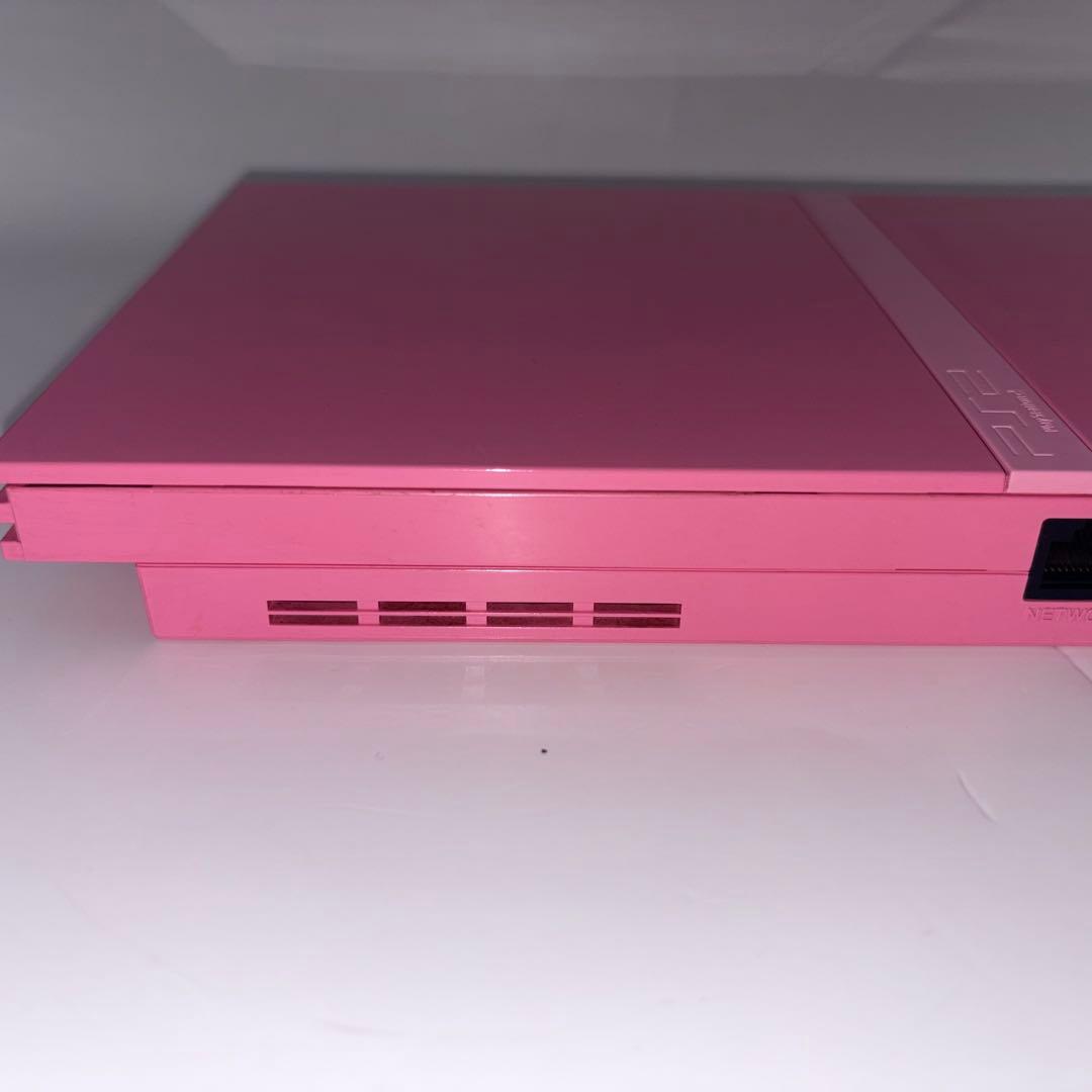 sony scph-77000 pink video game console markings and labels