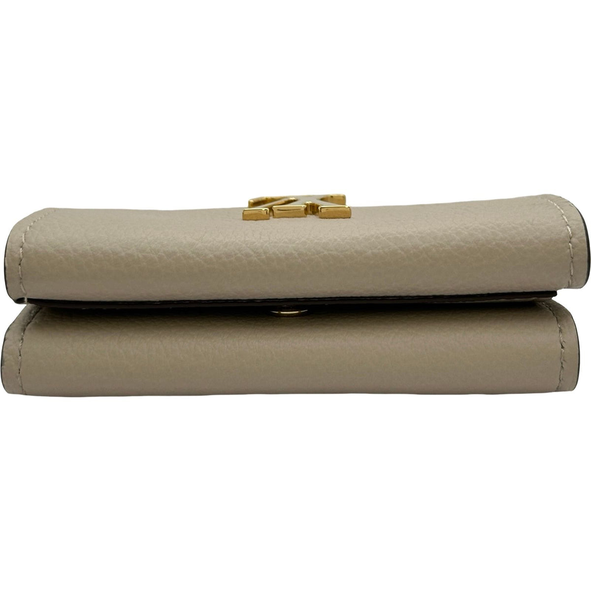 louis vuitton m69340 grey wallet side view