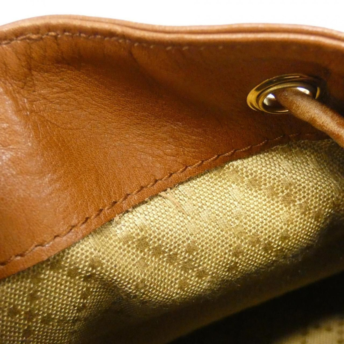 gucci brown tote bag markings and labels