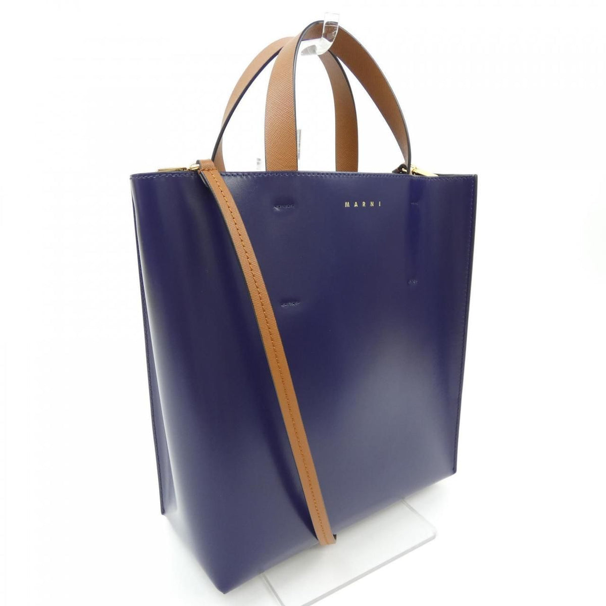 marni Handbag – Beige / Navy