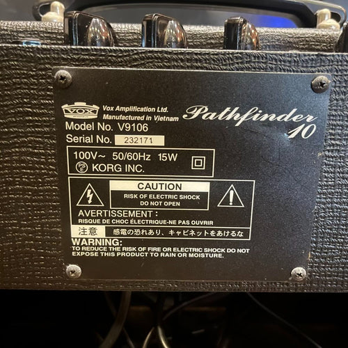 vox v9106 black amplifier condition details