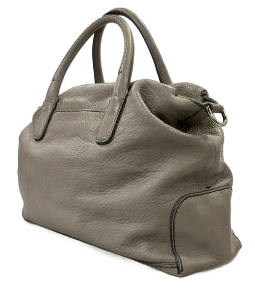 hirofu grey shoulder bag rear view