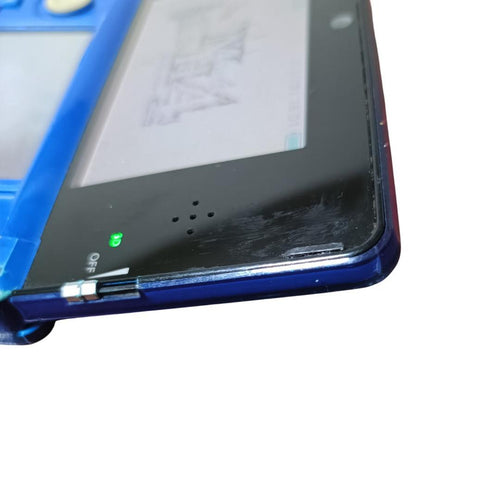 nintendo ctr-001 blue handheld console markings and labels
