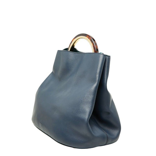 marni navy handbag front view