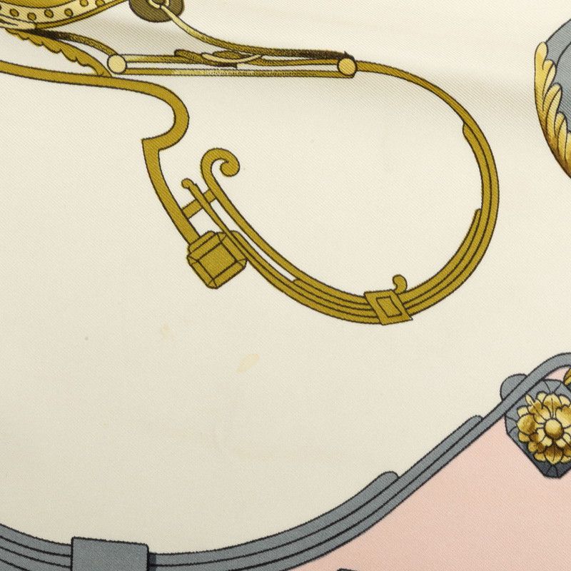 hermes pink scarf condition details