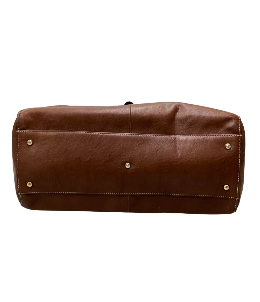 russet tote bag side view