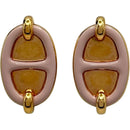 hermes pink earrings