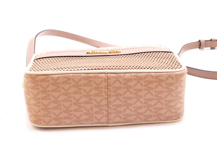 michael kors pink shoulder bag interior details