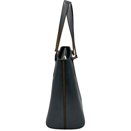 louis vuitton m55115 navy handbag front view