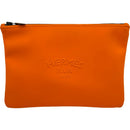 hermes orange pouch / clutch
