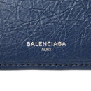 balenciaga navy wallet functional details