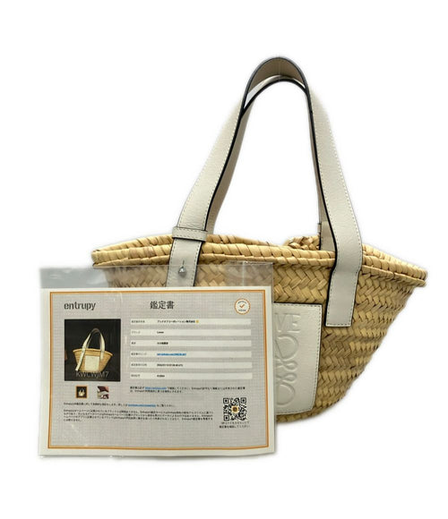 loewe beige handbag interior details