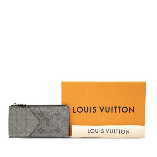 louis vuitton m30839 grey card holder interior details