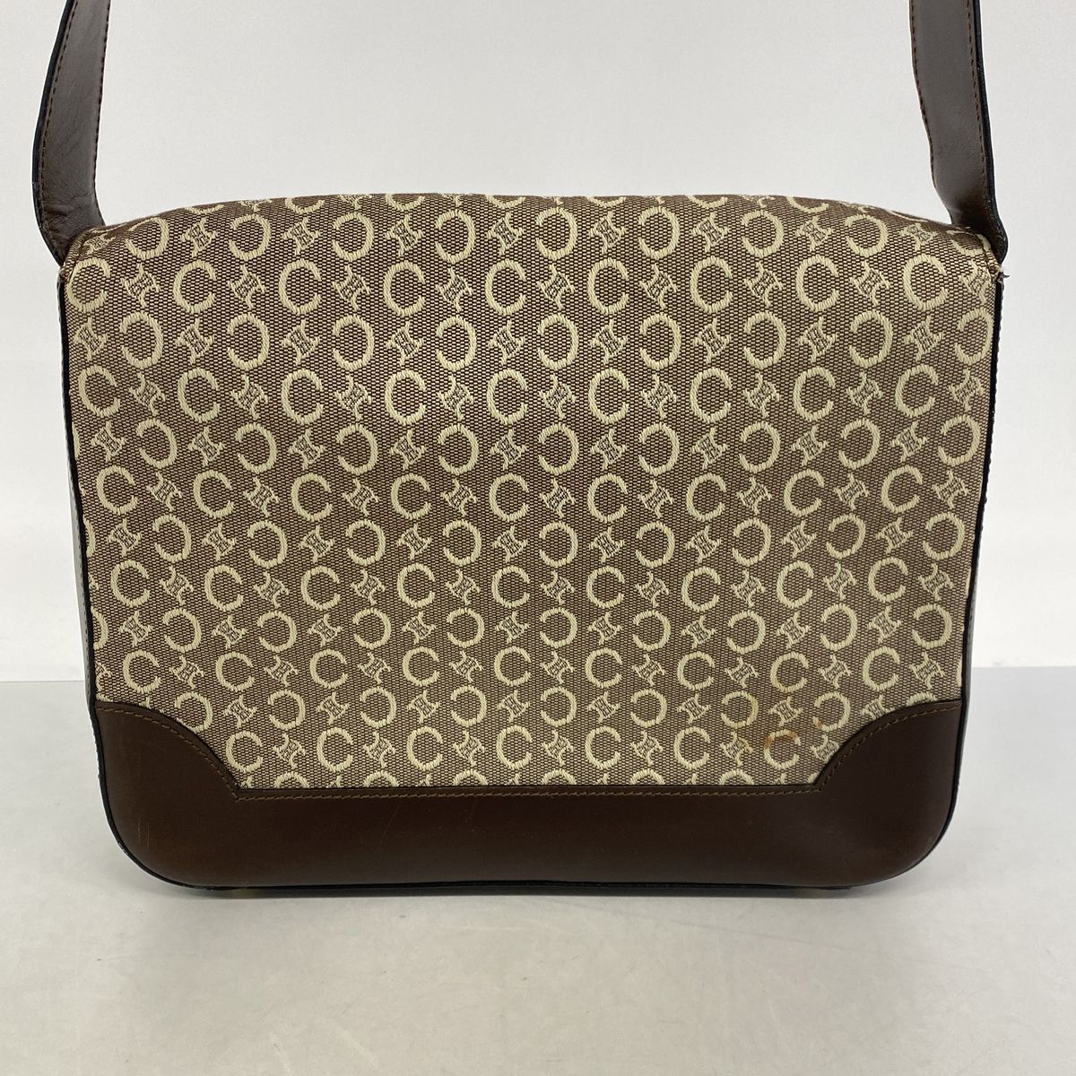 celine beige shoulder bag markings and labels