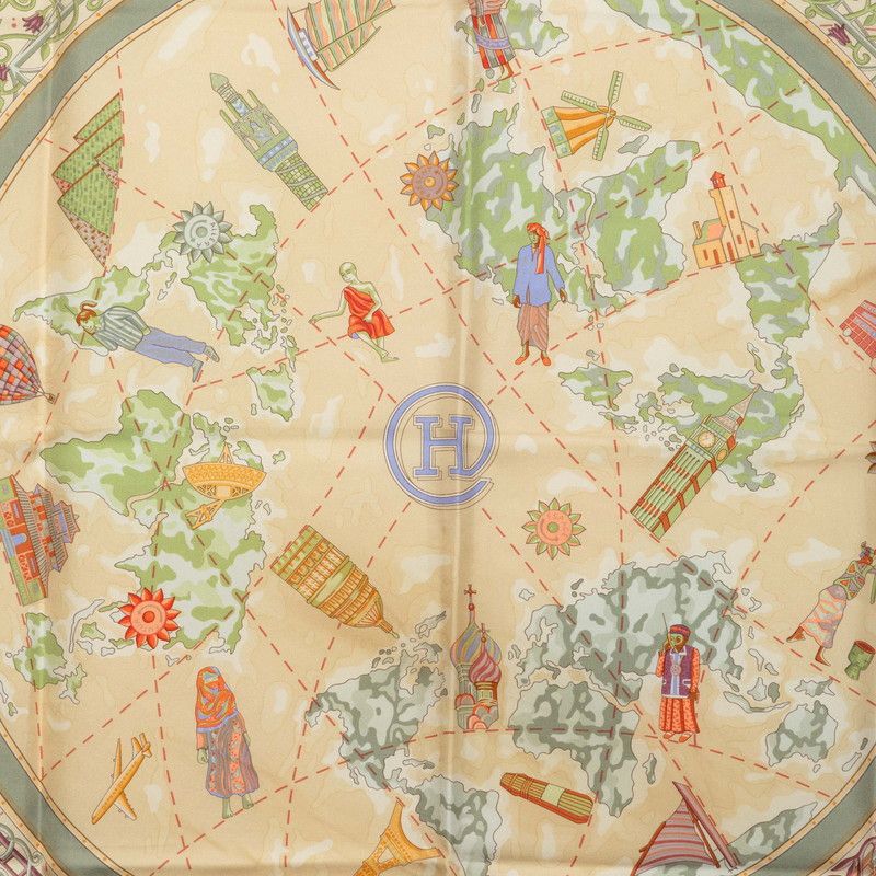 Hermes Scarf – Beige