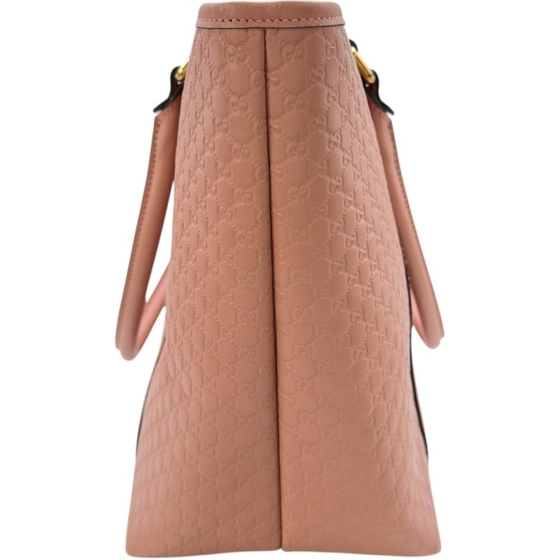 gucci pink tote bag side view