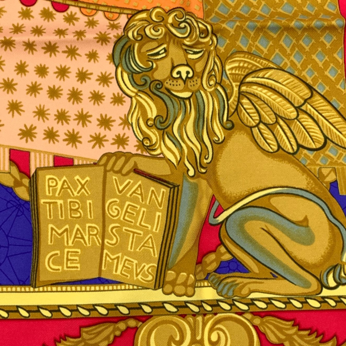hermes scarf interior details