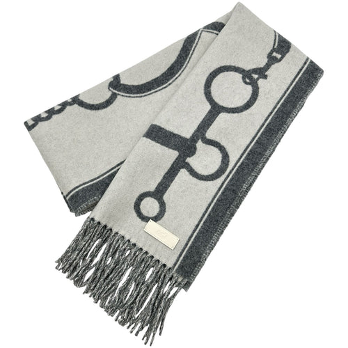 hermes grey scarf